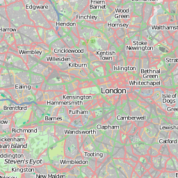 London on Open Street Map
